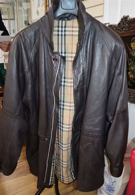 Burberry leather jacket vintage